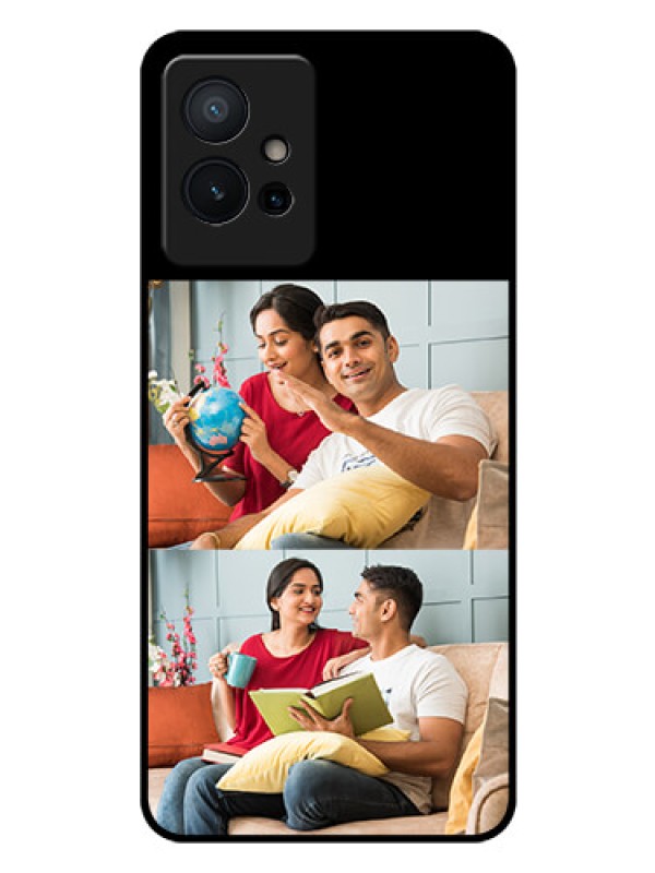 Custom Vivo T1 5G 2 Images on Glass Phone Cover