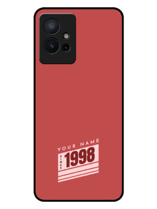Custom Vivo T1 5G Custom Glass Phone Case - Red custom year of birth Design
