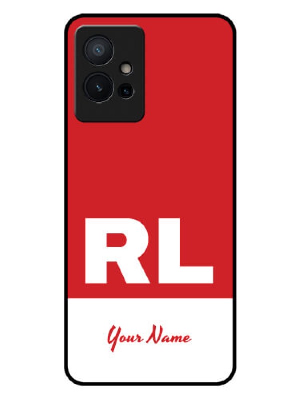 Custom Vivo T1 5G Personalized Glass Phone Case - dual tone custom text Design