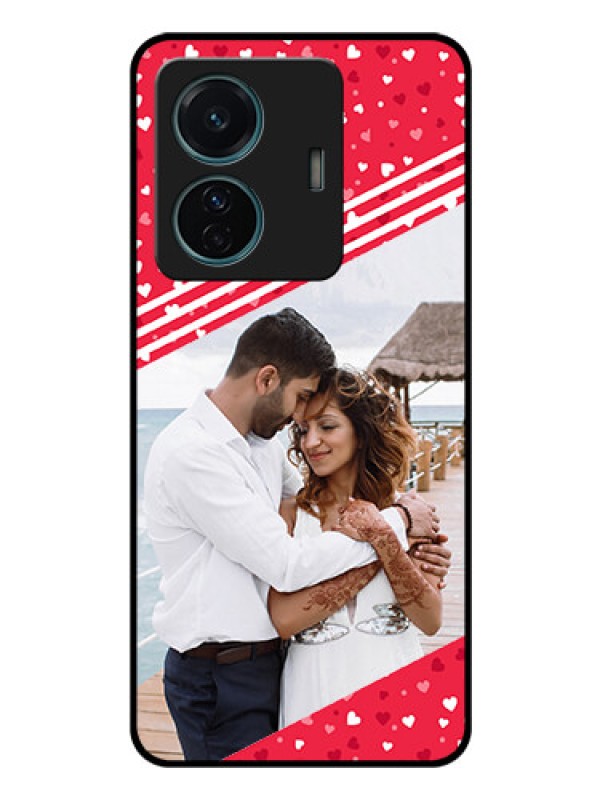 Custom Vivo T1 Pro 5G Custom Glass Mobile Case - Valentines Gift Design