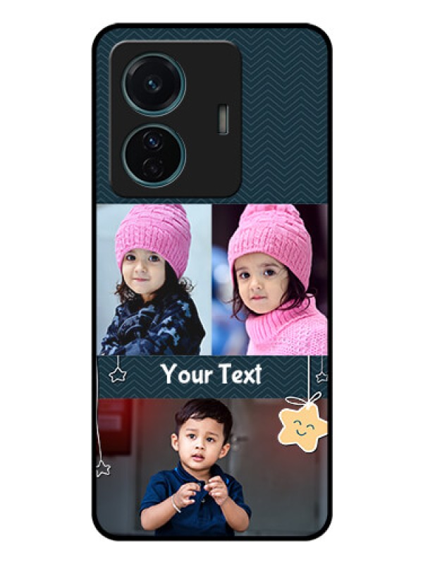 Custom Vivo T1 Pro 5G Custom Glass Mobile Case - Hanging Stars Design