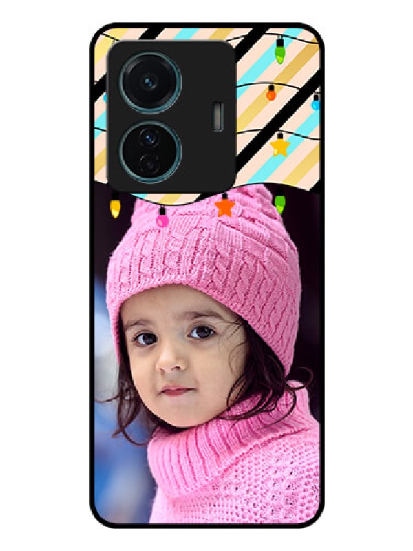 Custom Vivo T1 Pro 5G Custom Glass Mobile Case - Lights Hanging Design