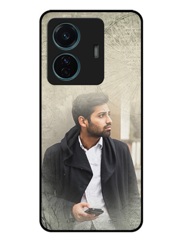 Custom Vivo T1 Pro 5G Custom Glass Phone Case - with vintage design