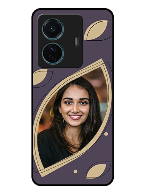Custom Vivo T1 Pro 5G Custom Glass Mobile Case - Falling Leaf Design