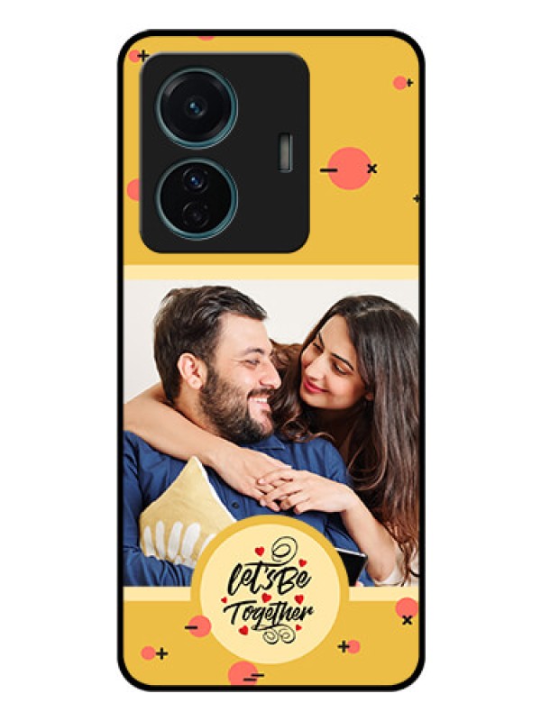 Custom Vivo T1 Pro 5G Photo Printing on Glass Case - Lets be Together Design