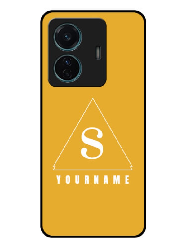 Custom Vivo T1 Pro 5G Personalized Glass Phone Case - simple triangle Design