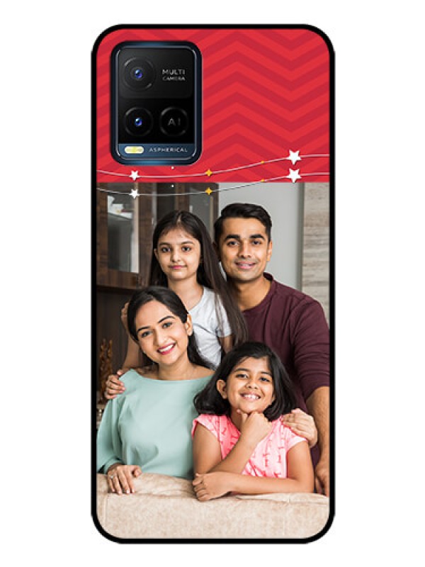 Custom Vivo T1X Personalized Glass Phone Case - Happy Family Design