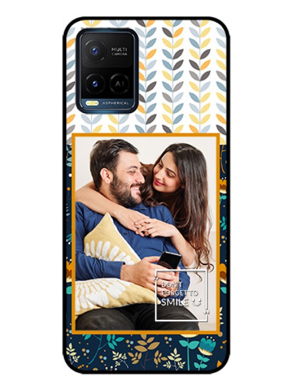 Custom Vivo T1X Custom Glass Mobile Case - Pattern Design