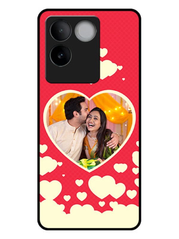 Custom Vivo T2 Pro 5G Custom Glass Phone Case - Love Symbols Phone Cover Design