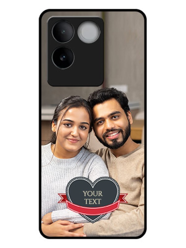 Custom Vivo T2 Pro 5G Custom Glass Phone Case - Just Married Couple Design