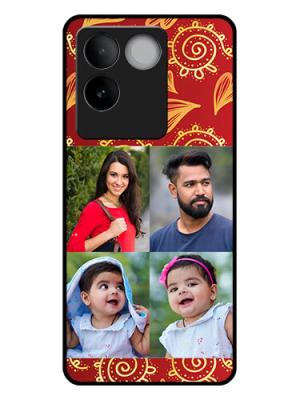 Custom Vivo T2 Pro 5G Custom Glass Phone Case - 4 Image Traditional Design