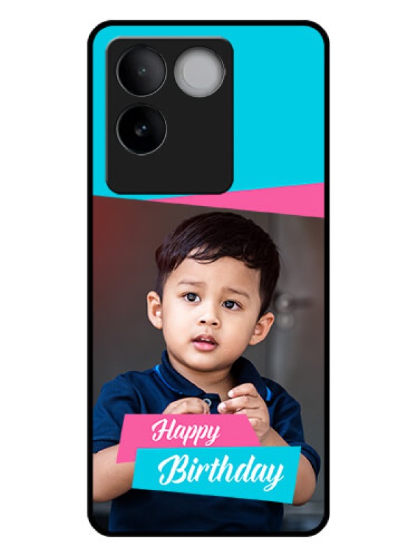Custom Vivo T2 Pro 5G Custom Glass Phone Case - Image Holder With 2 Color Design