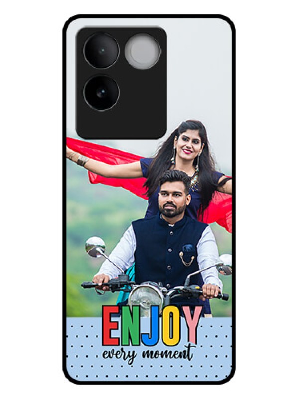 Custom Vivo T2 Pro 5G Custom Glass Phone Case - Enjoy Every Moment Design