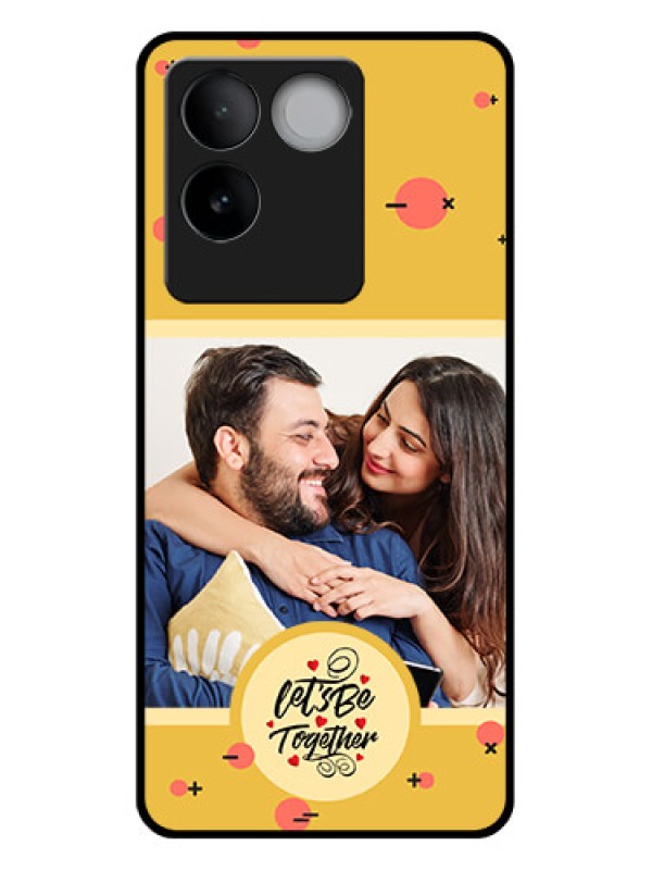 Custom Vivo T2 Pro 5G Custom Glass Phone Case - Lets Be Together Design