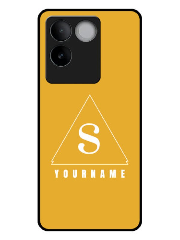 Custom Vivo T2 Pro 5G Custom Glass Phone Case - Simple Triangle Design