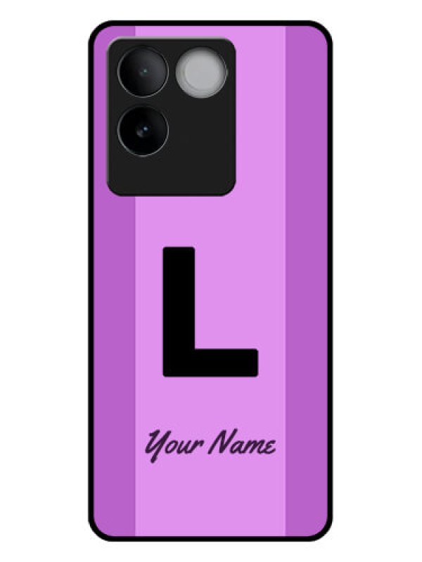 Custom Vivo T2 Pro 5G Custom Glass Phone Case - Tricolor Custom Text Design