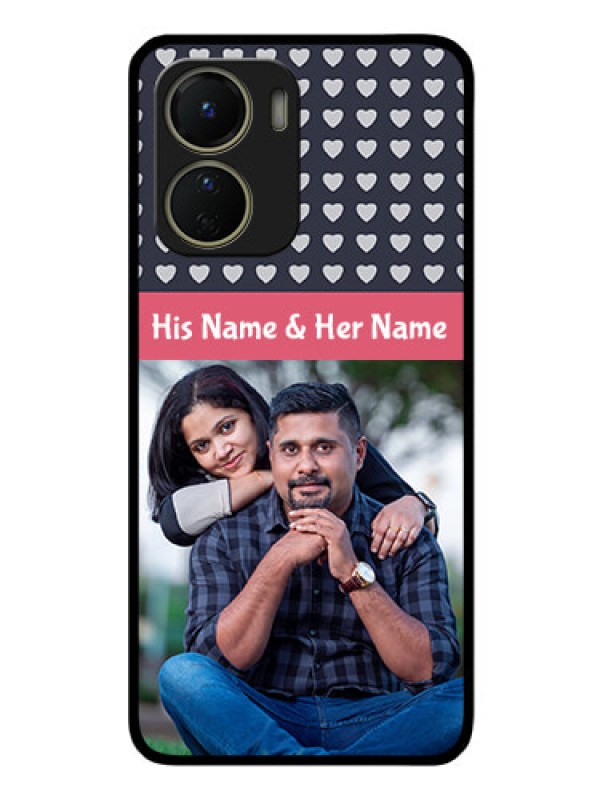 Custom Vivo T2x 5G Custom Glass Mobile Case - Love Symbols Design