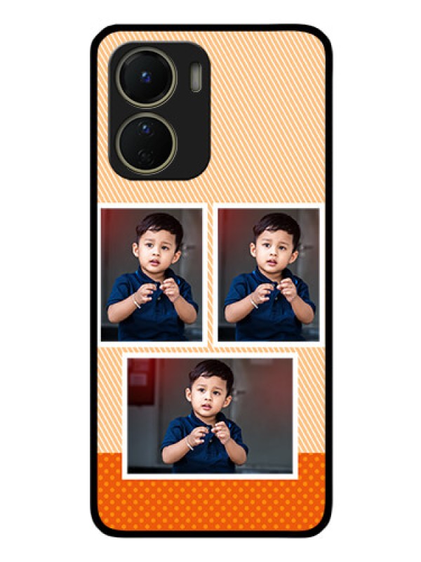 Custom Vivo T2x 5G Photo Printing on Glass Case - Bulk Photos Upload Design