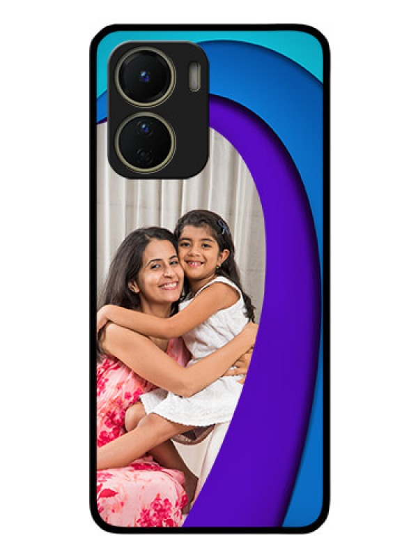 Custom Vivo T2x 5G Photo Printing on Glass Case - Simple Pattern Design