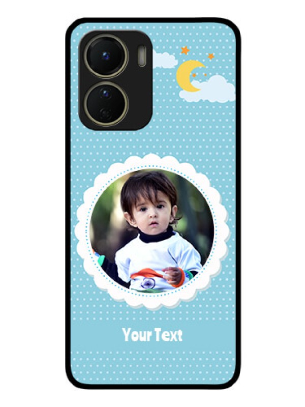 Custom Vivo T2x 5G Personalised Glass Phone Case - Violet Pattern Design