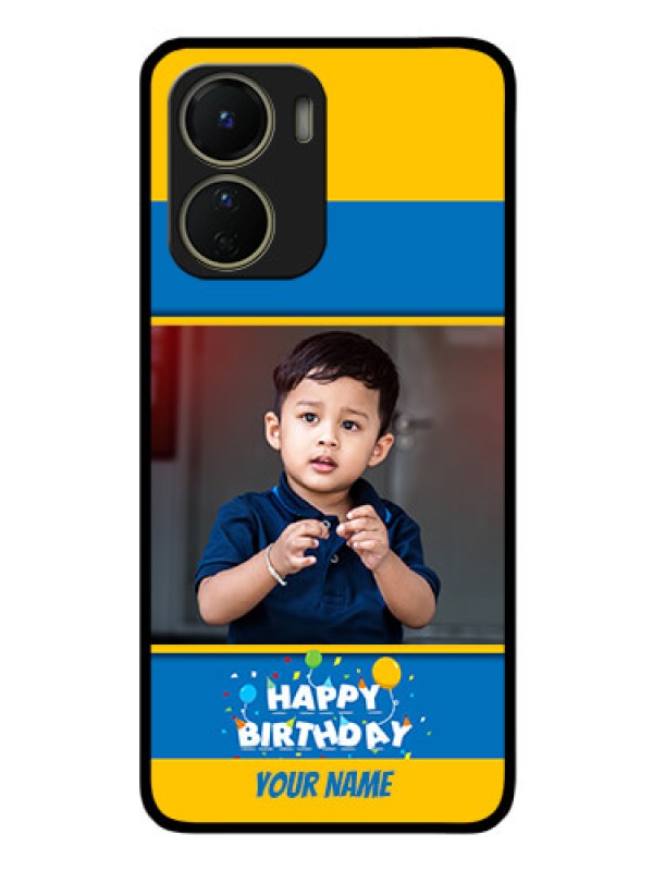 Custom Vivo T2x 5G Custom Glass Mobile Case - Birthday Wishes Design