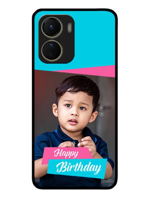 Custom Vivo T2x 5G Personalized Glass Phone Case - Image Holder with 2 Color Design