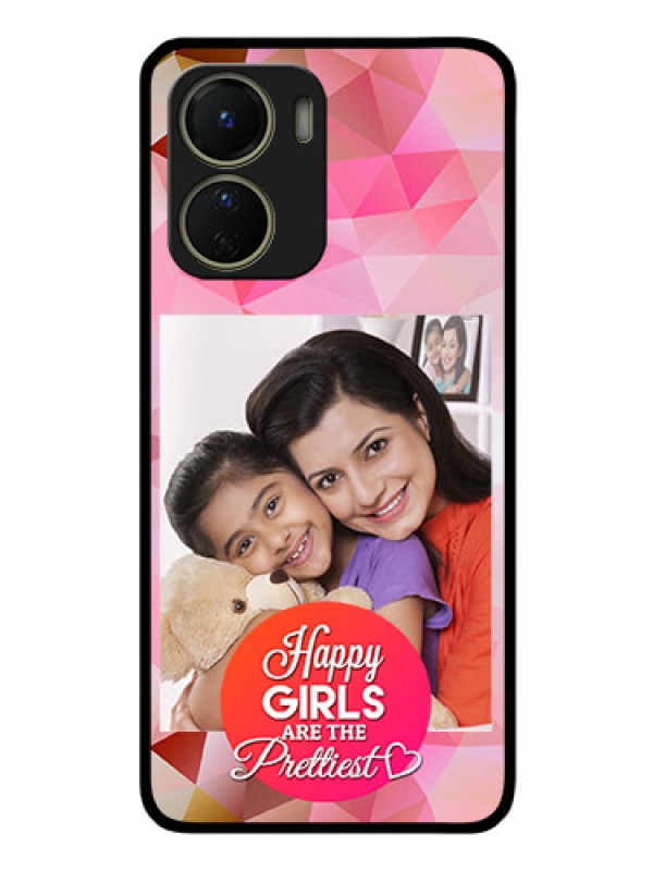 Custom Vivo T2x 5G Photo Printing on Glass Case - Abstract Triangle Design