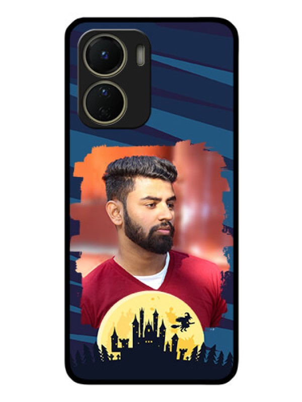 Custom Vivo T2x 5G Photo Printing on Glass Case - Halloween Witch Design