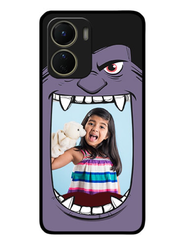 Custom Vivo T2x 5G Custom Glass Phone Case - Angry Monster Design