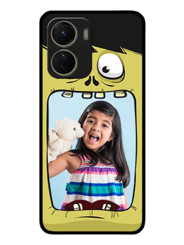 Custom Vivo T2x 5G Personalized Glass Phone Case - Cartoon monster back case Design