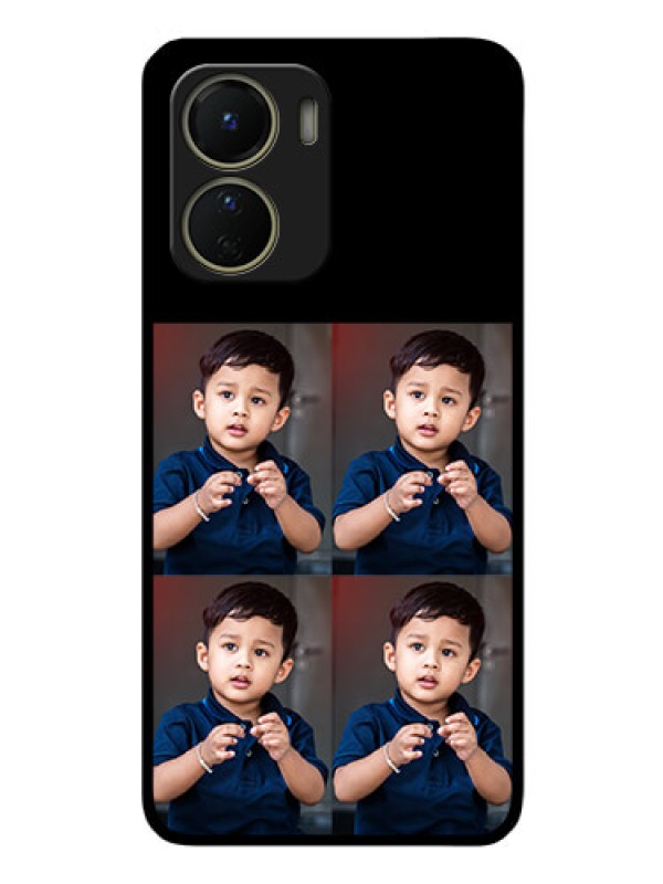 Custom Vivo T2x 5G 4 Image Holder on Glass Mobile Cover