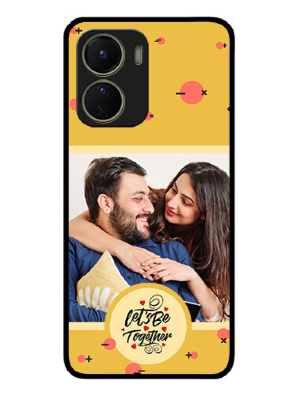 Custom Vivo T2X 5G Photo Printing on Glass Case - Lets be Together Design