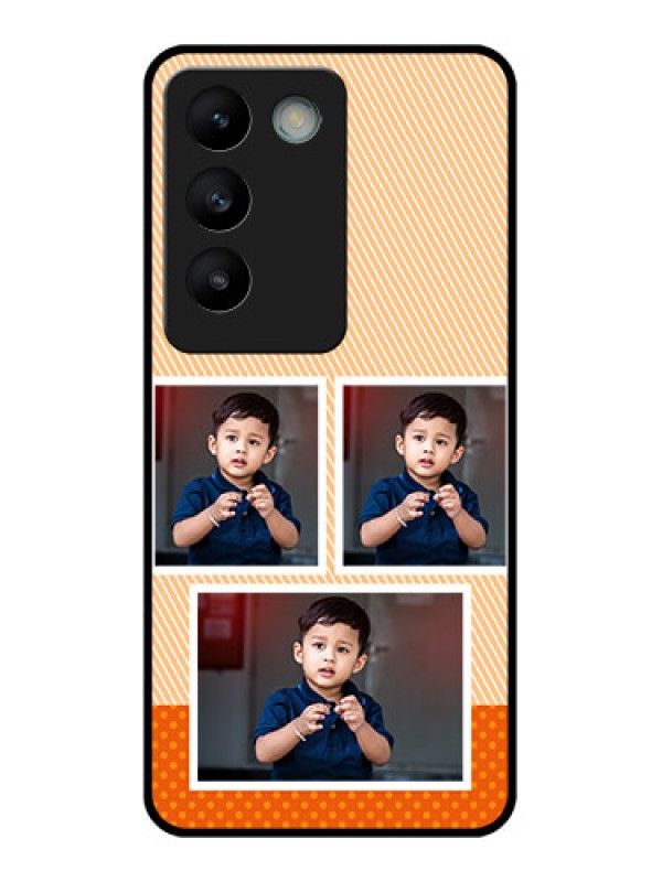 Custom Vivo T3 5G Custom Glass Phone CaseBulk Photos Upload Design