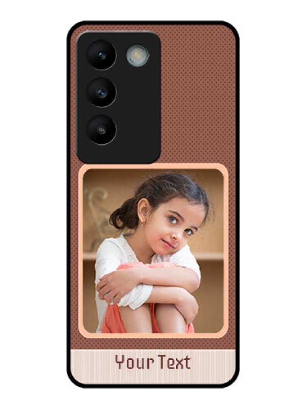 Custom Vivo T3 5G Custom Glass Phone CaseSimple Pic Upload Design