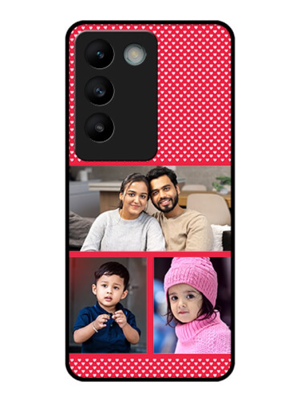 Custom Vivo T3 5G Custom Glass Phone CaseBulk Photo Upload Design