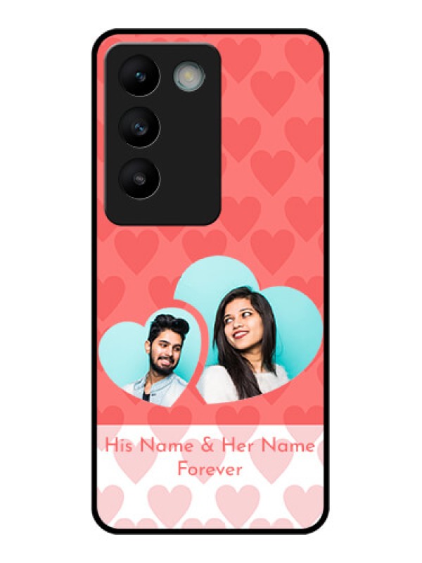 Custom Vivo T3 5G Custom Glass Phone CaseCouple Pic Upload Design