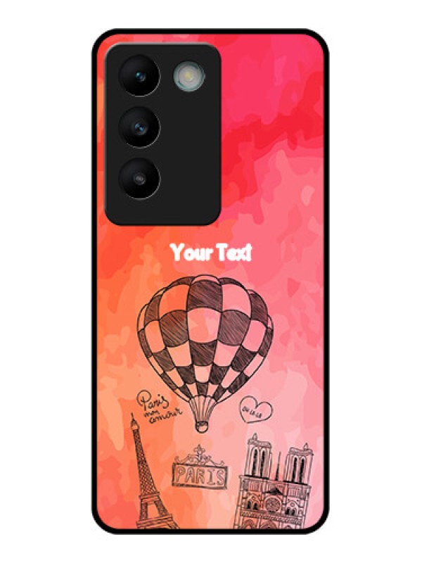 Custom Vivo T3 5G Custom Glass Phone CaseParis Theme Design