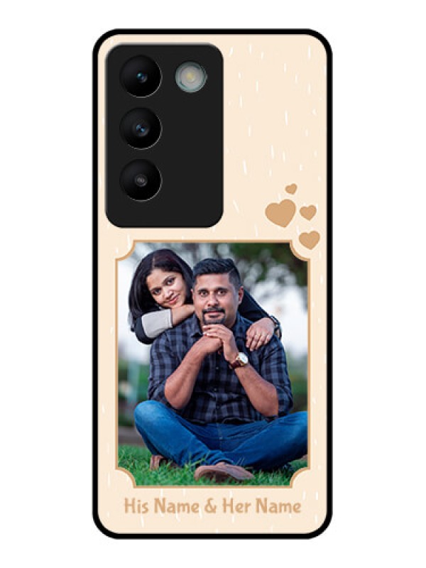 Custom Vivo T3 5G Custom Glass Phone CaseWith Confetti Love Design