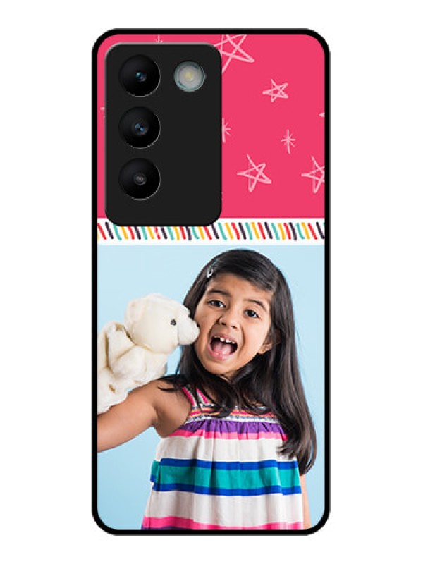 Custom Vivo T3 5G Custom Glass Phone CaseLine Art Design