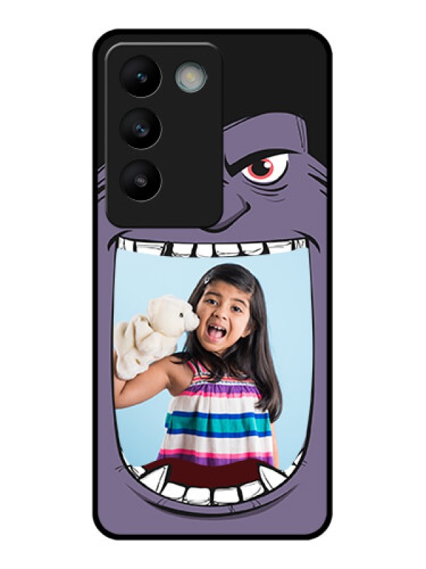Custom Vivo T3 5G Custom Glass Phone CaseAngry Monster Design