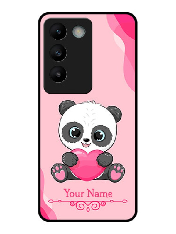 Custom Vivo T3 5G Custom Glass Phone CaseCute Panda Design