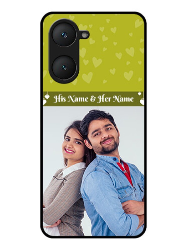 Custom Vivo T3 Lite 5G Custom Glass Phone Case - You and Me Heart Design
