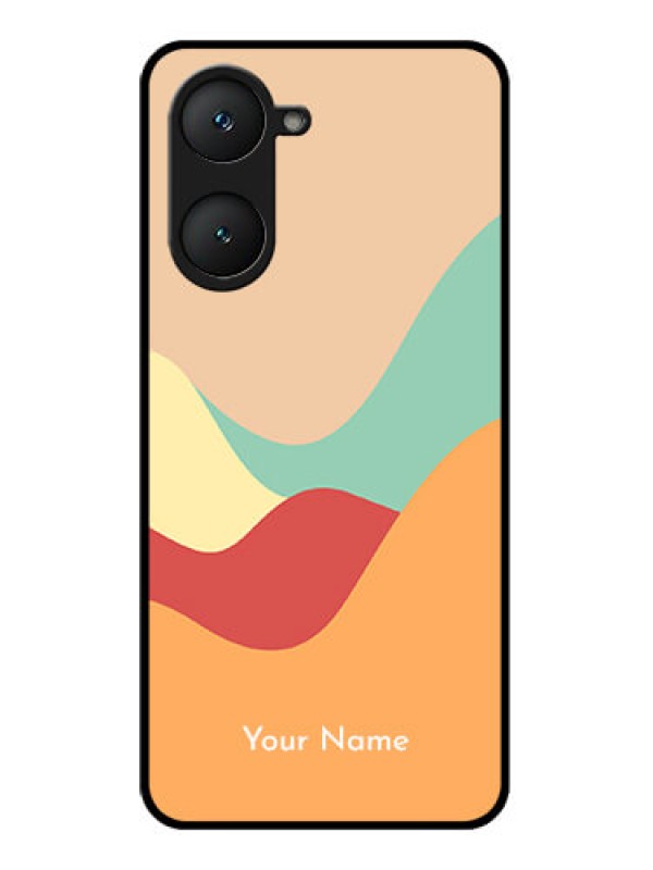 Custom Vivo T3 Lite 5G Custom Glass Phone Case - Ocean Waves Multi - Colour Design