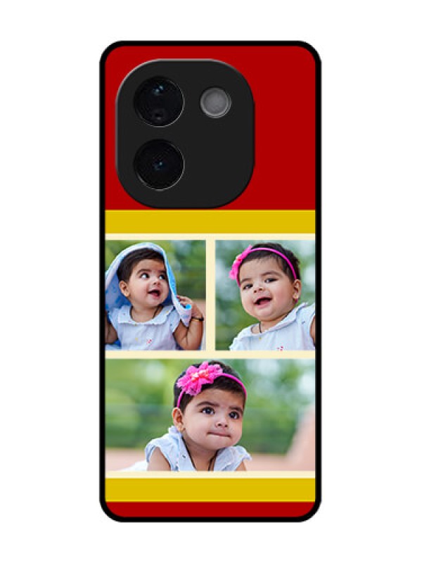 Custom Vivo T3 Pro 5G Custom Glass Phone CaseMultiple Pic Upload Design