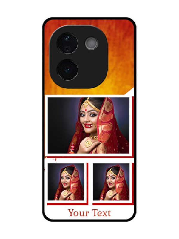 Custom Vivo T3 Pro 5G Custom Glass Phone CaseWedding Memories Design