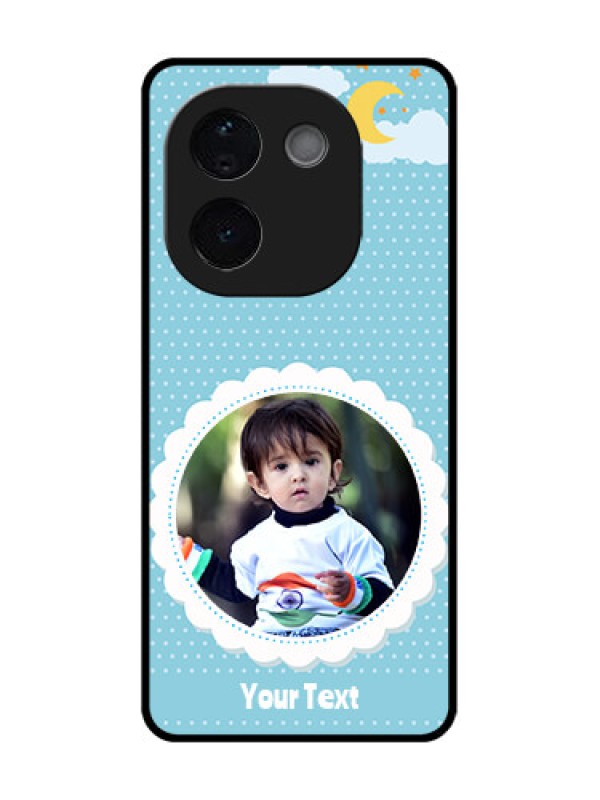 Custom Vivo T3 Pro 5G Custom Glass Phone CaseViolet Pattern Design