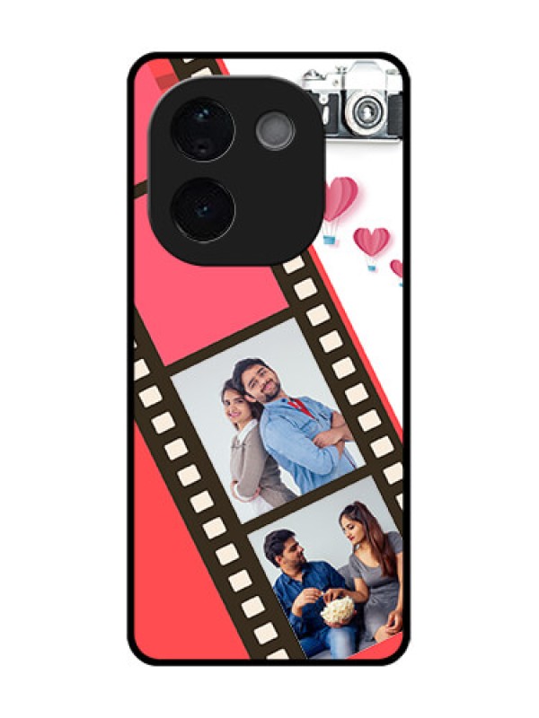 Custom Vivo T3 Pro 5G Custom Glass Phone Case3 Image Holder With Film Reel