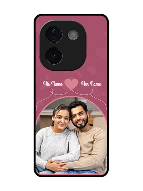 Custom Vivo T3 Pro 5G Custom Glass Phone CaseLove Floral Design