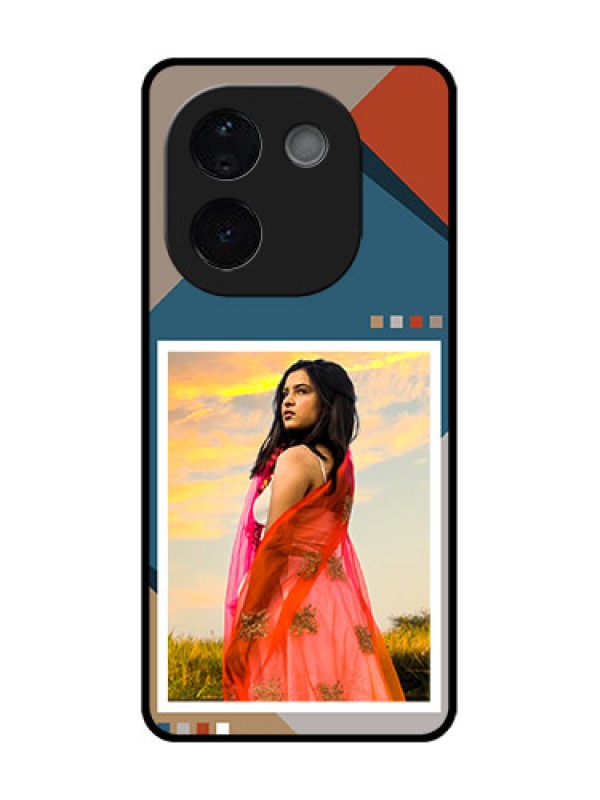 Custom Vivo T3 Pro 5G Custom Glass Phone CaseRetro Color Pallet Design