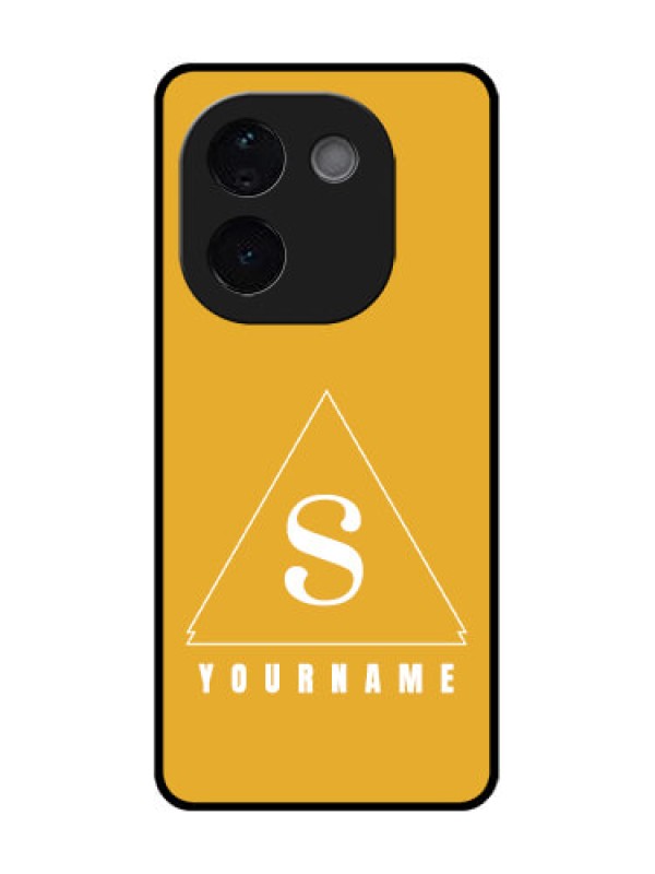 Custom Vivo T3 Pro 5G Custom Glass Phone CaseSimple Triangle Design